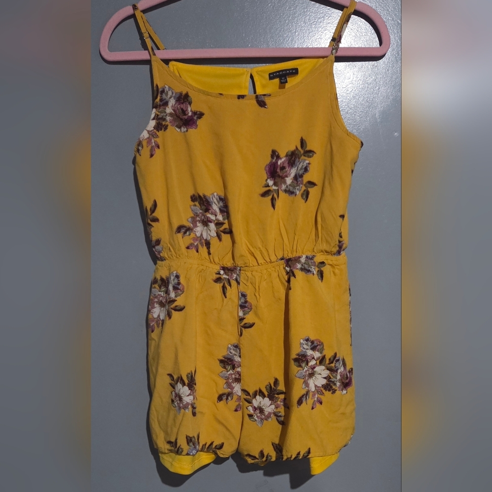 Staccato Yellow Floral Jumpsuit